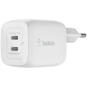Φορτιστής Πρίζας Belkin 45W Dual USB-C GaN Power Deliver, PPS, white