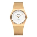 Γυναικείο Ρολόι Bering 11935-334 (35mm) Μεταλλικό Μπρασελέ Χρυσό