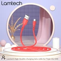 Καλώδιo USB Lamtech Data Type-C 1m RED