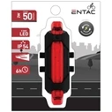 Φώς Ποδηλάτου Entac Πλαστικός 2W Κόκκινο