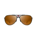 Bugatti Men's Sunglasses Model 11 (11-BK-SS) - Black Frame, Brown Zeiss CR39 Lenses
