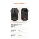Meetion Ποντίκια Ασύρματο Ποντίκι Office MT-BTM185R με Bluetooth και 2.4G Επαναφορτιζόμενο