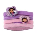 Cerda Gabby’s Dollhouse Kids Hair Clips with Hair Ties Set, 4 pcs - CERDA GROUP