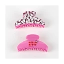 Hello Kitty Kids Hair Clips Set with Figure Clamps - Pink, 2 pcs