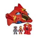 Hasbro Marvel: Iron Man & His Awesome Friends - Γιγαντιαίο Jet Πανοπλίας Playset