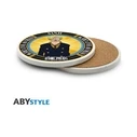 Sanji Σουβέρ Κεραμικό Μαύρο 10x10cm ABYCOS037 4τμχ