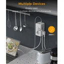 Πολύπριζο Tessan 9 IN 1 CUBOID Power STRIP 6xSCHUKO, 2xUSB, 1xTYPE-C, 2M