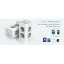 Πολύπριζο Tessan 11 IN 1 TOWER SURGE PROTECTOR 8xSCHUKO, 2xUSB, 1xTYPE-C, 2M