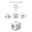 Πρίζα Ταφ Tessan 6 IN 1 PowerCUBE SOCKET 3xSCHUKO, 2xUSB, 1xTYPE-C