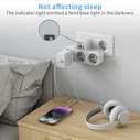 Πρίζα Ταφ Tessan 6 IN 1 WALL SOCKET 3xSCHUKO, 2xUSB, 1xTYPE-C