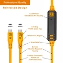Tether Tools LeverLock & Cable Kit — Optima 10G USB-C (Straight to Right-Angle), 4.6 m, Orange