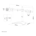 Βάση Monitor Neomounts Full-Motion for 10-27" 16KG NM-D335DBlack Black