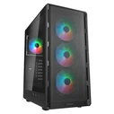 COUGAR Airface Pure RGB Mid Tower Gaming PC Case - Black