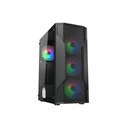 Κουτί Υπολογιστή Cougar MX110 Mesh-G RGB Tempered Glass Middle ATX Black (4x120mm RGB)