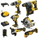 DeWalt DCK685P3T-QW Cordless Tool Kit 18V XR (4 tools + Torch, 3×5.0Ah Batteries, Charger, TSTAK I Case)