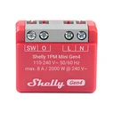 Ενδιάμεσος Διακόπτης Shelly relay "1PM Mini Gen4" WLAN BT Matter Zigbee measuring function max 8A 1 ​​channel flush-mounted