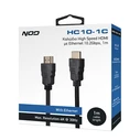 Καλώδιο High Speed HDMI Με Ethernet 10.2gbps, HDMI Αρσ. - HDMI Αρσ., 1m