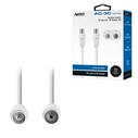 Καλώδιο Κεραίας Nod Ac-3c White Rf Αρσενικό - Rf Θηλυκό 3m