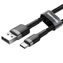 Καλώδιο USB to USB-C Baseus Cafule 2A 2m (Gray+Black)