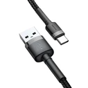 Καλώδιο USB to USB-C Baseus Cafule 2A 2m (Gray+Black)