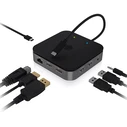Docking Station Icy Box 7 θυρών με ενσωματωμένο Καλώδιο USB4 Gen 3x2 Type-C.