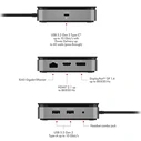 Docking Station Icy Box 7 θυρών με ενσωματωμένο Καλώδιο USB4 Gen 3x2 Type-C.