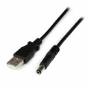 StarTech USB 2.0 Cable USB-A male - DC Μαύρο 1m USB2TYPEN1M