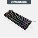 Gaming Πληκτρολόγιο Armaggeddon Mechanical Mka-1C Nex Black Tactile Brown Switch