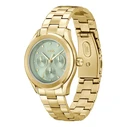 BOSS Women's Watch 38 mm Gold Stainless Steel Bracelet Green Dial LIDA Multifunction (1502745)