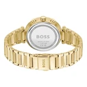 BOSS Majesty Women's Watch 36mm Gold Stainless Steel Bracelet Grey Dial - Model 1502775