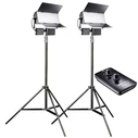 Walimex Sirius 160 D-LED Basic 2 Lighting Kit Daylight 5600K 65W