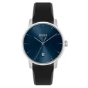 Ανδρικό Ρολόι Boss 1514131 (40mm) Καουτσούκ Λουράκι Μαύρο