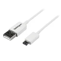 Καλώδιο USB σε Micro USB Startech USBPAUB1MW Λευκό