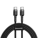 Καλώδιο USB-C to USB-C Baseus Cafule PD 2.0 QC 3.0 60W 1m (Black+Gray)