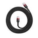 Καλώδιο USB-C to USB-C Baseus Cafule PD 2.0 QC 3.0 60W 2m (Black+Red)
