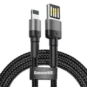 Καλώδιο USB to Lightning Baseus Cafule 2.4A 1m (gray-black)