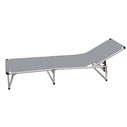 Gray Aluminum Foldable Sun Lounger Textilene (Velco)