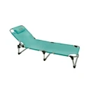 myResort ALUMINUM SUN BED BLUE FOLDABLE REINFORCED FABRIC 2x1