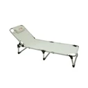 myResort White Aluminum Folding Reinforced Beach Lounger TEXT 2x1