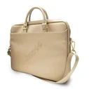 Guess UCB15PUSASLG 15 inch gold Saffiano Script