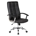 Velco Pro Systems Black Executive Office Chair (PVC) - SKU 66-20057