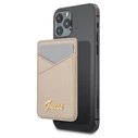 Guess Wallet Card Slot GUWMSSASLGO MagSafe Saffiano gold