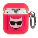 Karl Lagerfeld KLA2UCHFP Apple AirPods cover pink Choupette