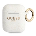Guess GUA2SGGEH Apple AirPods cover white Silicone Glitter