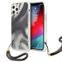Guess GUHCP12LKSMAGR Apple iPhone 12 Pro Max grey hardcase Marble Collection