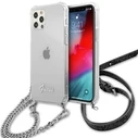 Guess GUHCP12MKC4GSSI Apple iPhone 12/12 Pro Transparent hardcase 4G Silver Chain
