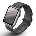 UNIQ Aspen strap Apple Watch 4/5/6/7/SE/8/9/10 40/41/42mm Braided gray/granite grey