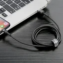 Καλώδιο USB to Lightning Baseus Cafule 2.4A 0.5m (Gray+Black)