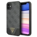 Guess GUHCN61PU4GHBK Apple iPhone 11 gray hardcase 4G Triangle Collection