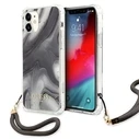 Guess GUHCP12SKSMAGR Apple iPhone 12 mini grey hardcase Marble Collection